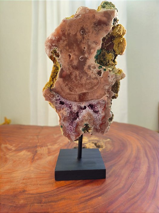 Ametista Rosa com Suporte