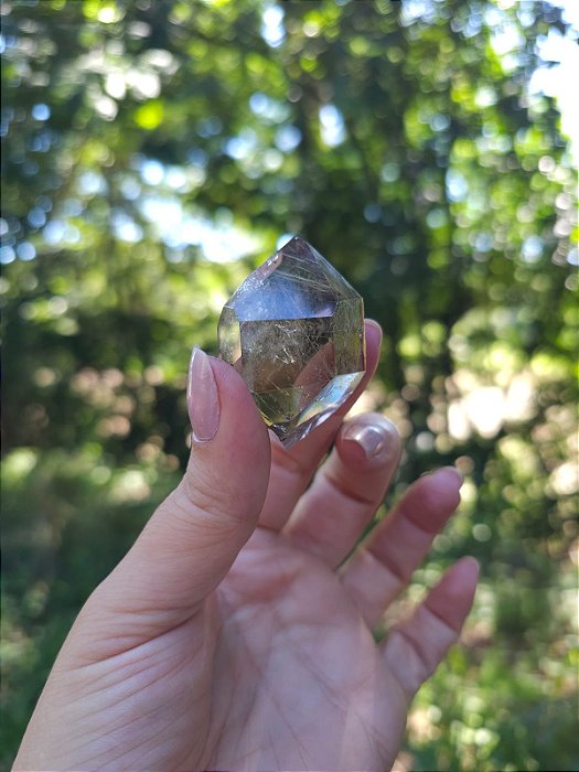 Quartzo com Rutilos Dourados