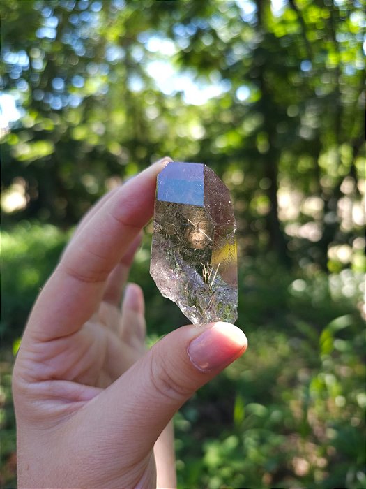 Quartzo com Rutilos Dourados