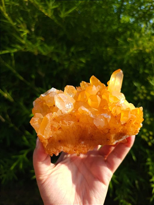 Drusa de Quartzo Tangerina