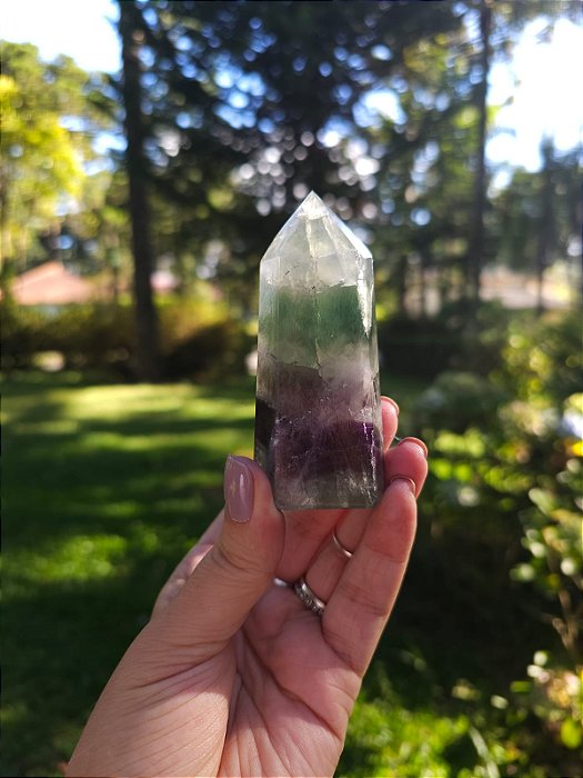 Fluorita Arco-íris ( Formação Roxa e Verde)