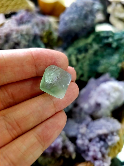 Fluorita Octaedro Verde
