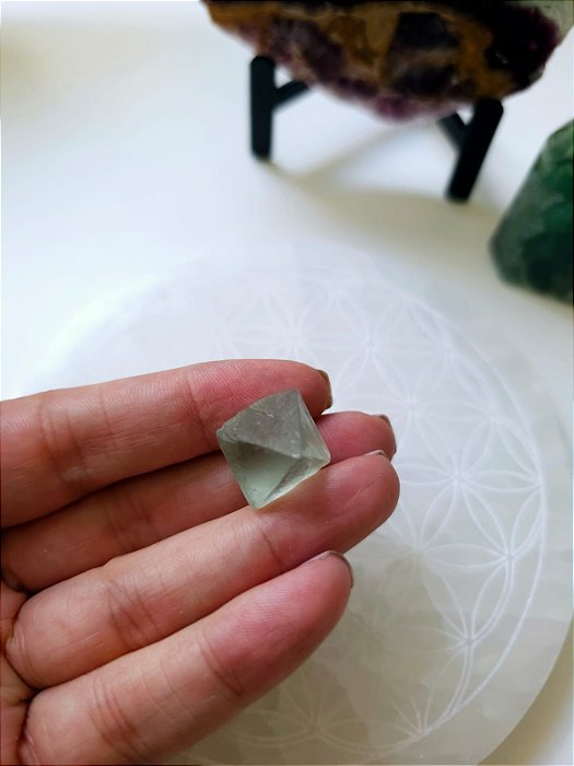 Fluorita Octaedro Verde