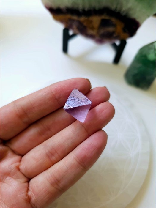 Fluorita Octaedro Roxa