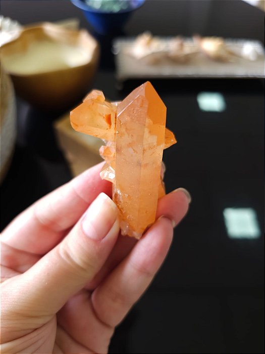 Drusa de Quartzo Tangerina