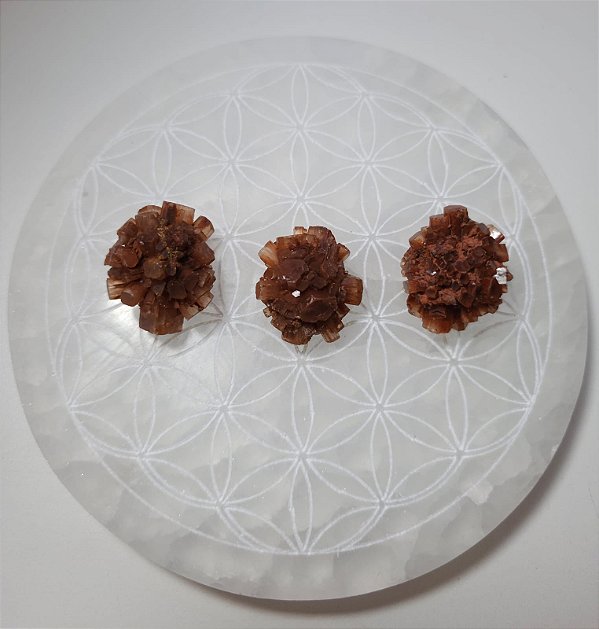 Lote Aragonita Sputnik 3 peças