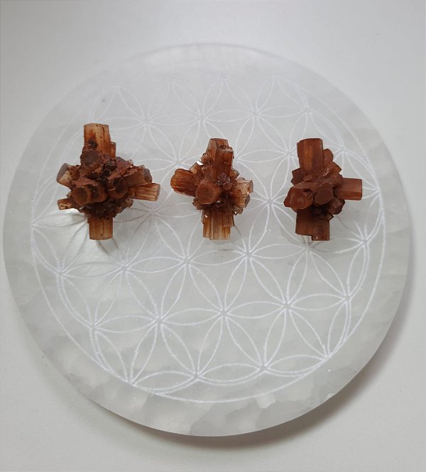 Lote Aragonita Sputnik 3 peças