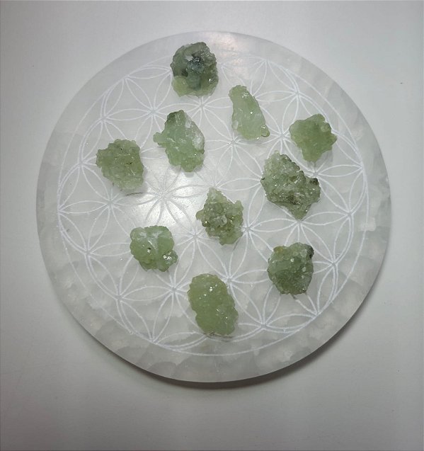 Lote Prehnita 10 peças