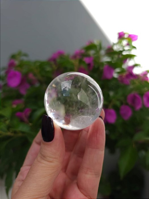 Esfera de Quartzo Translúcido