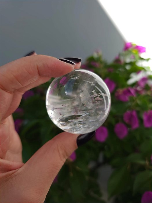 Esfera de Quartzo Translúcido