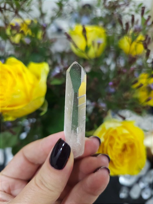 Quartzo Translúcido Gravado