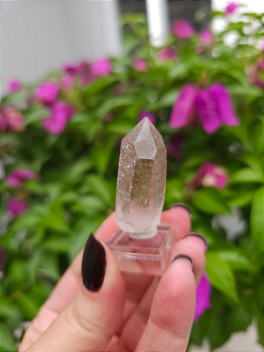 Ponta Quartzo Violeta Natural Ísis Semente Estelar