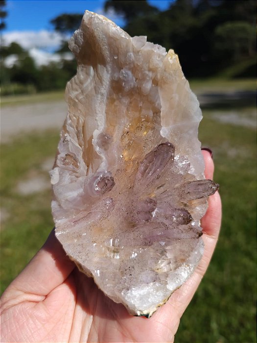 Ametista com Calcedônia