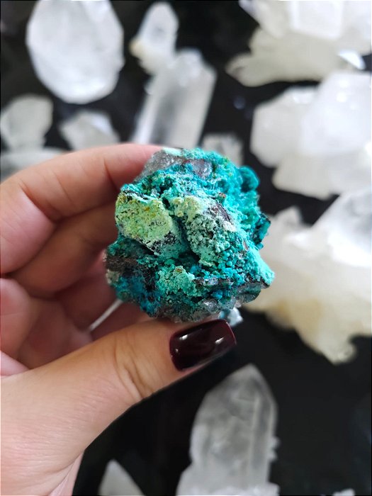 Crisocola no Quartzo