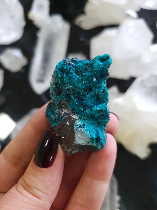 Crisocola no Quartzo