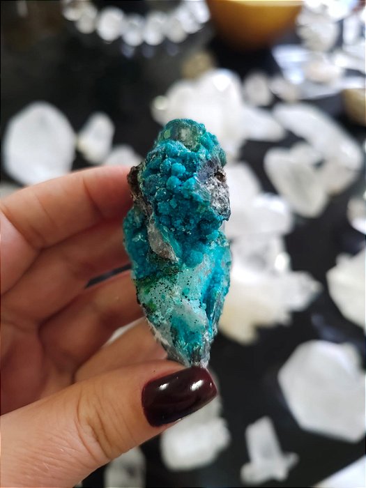 Crisocola no Quartzo