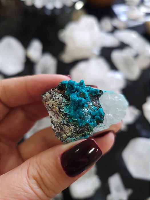 Crisocola no Quartzo