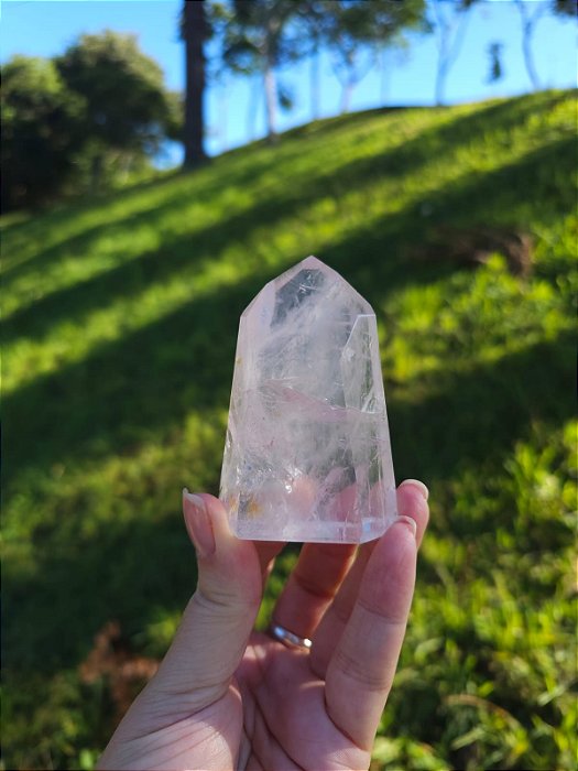 Quartzo Rosa com Golden Healer Extra