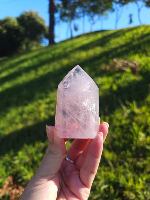 Ponta de Quartzo Rosa Extra