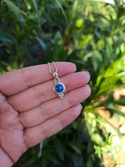 Pingente Ônix Azul