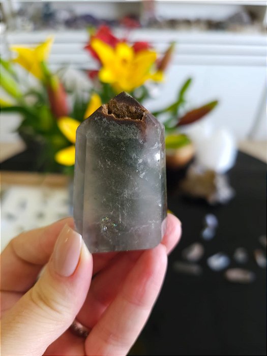 Ponta de Quartzo com Clorita