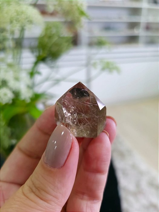 Quartzo com Rutilos Dourados