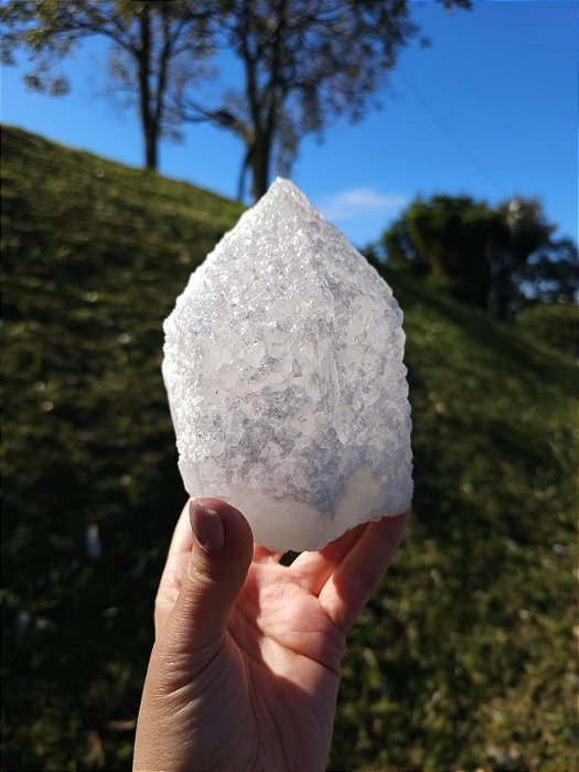 Ponta de Quartzo Véu de Noiva