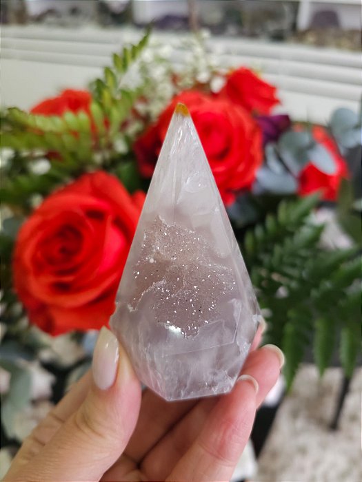 Ponta de Ágata Cristalizado