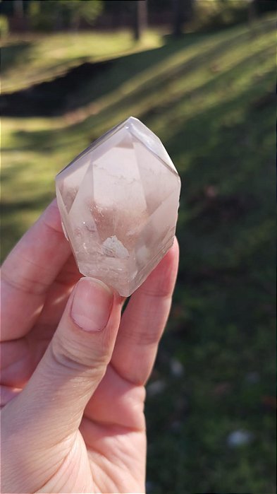 Quartzo com Inclusão de Lodolita em Espiral Phantom