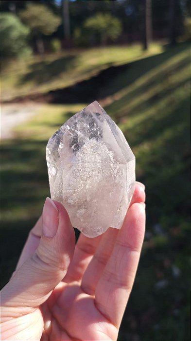 Quartzo com Inclusão de Lodolita em Espiral