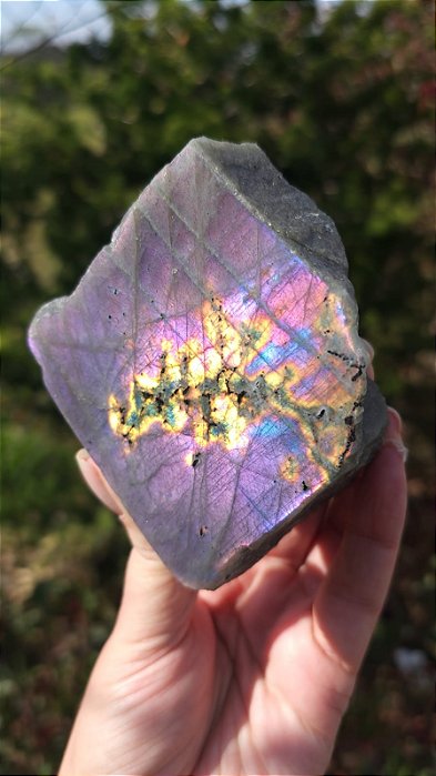 Labradorita Rosa e Dourada