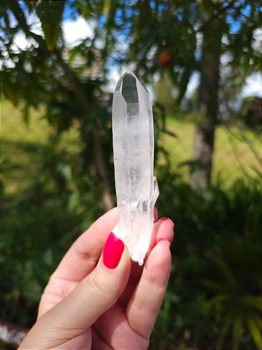 Ponta Cristal Transparente com Imprint