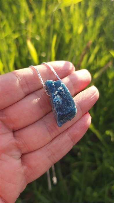 Colar Médio Apatita Azul