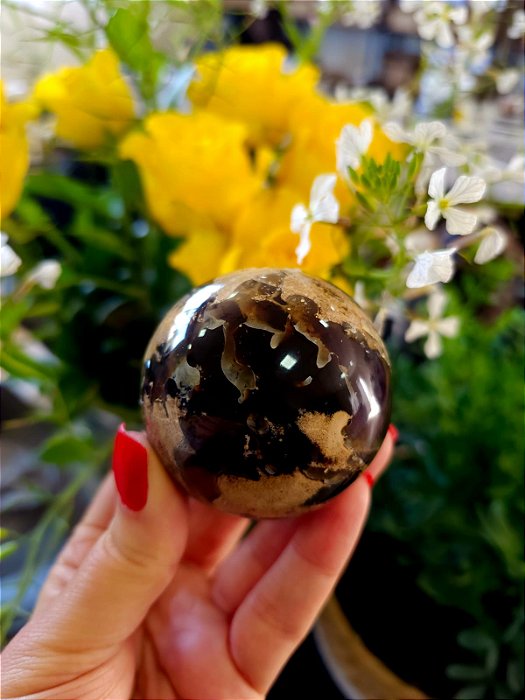 Esfera de Âmbar Azul