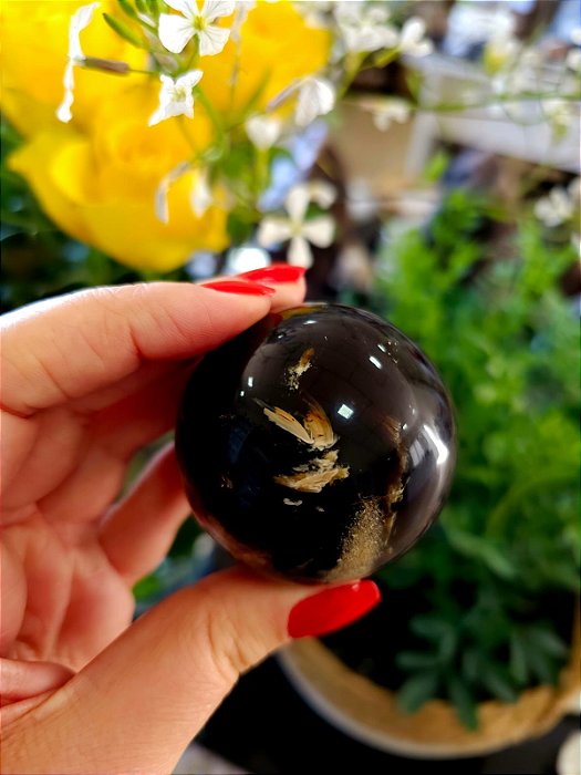 Esfera de Âmbar Azul