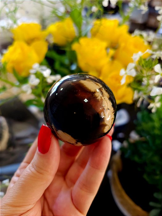 Esfera de Âmbar Azul