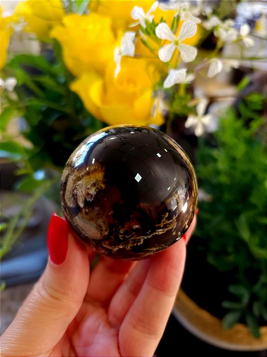 Esfera de Âmbar Azul