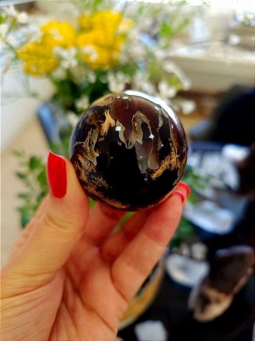 Esfera de Âmbar Azul