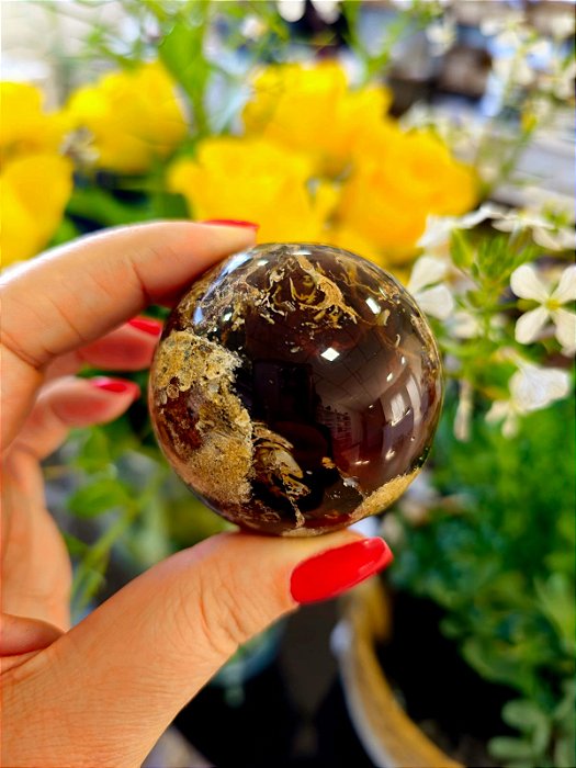 Esfera de Âmbar Azul