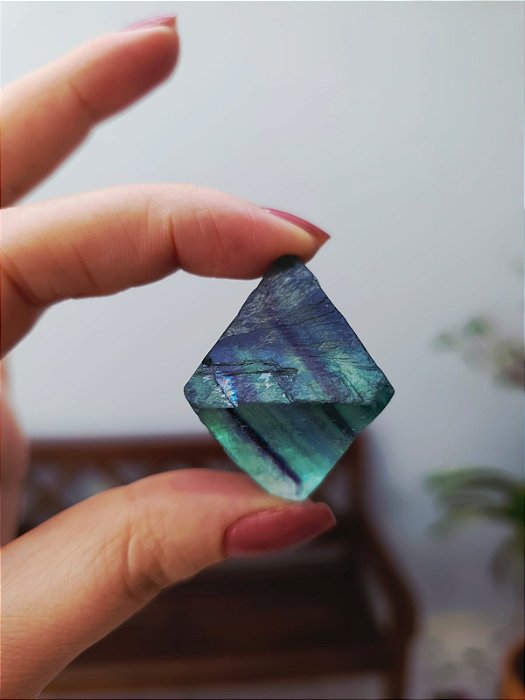 Fluorita Octaedro Arco-Íris Extra