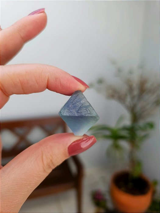 Fluorita Octaedro Azul Extra