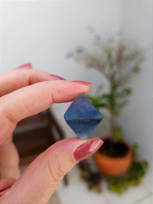 Fluorita Octaedro Azul Extra
