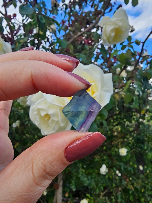 Fluorita Octaedro Arco-Íris Extra