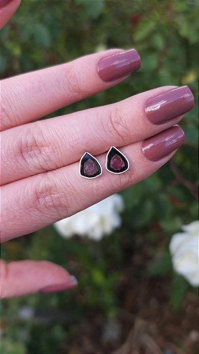 Brincos Turmalina Melancia