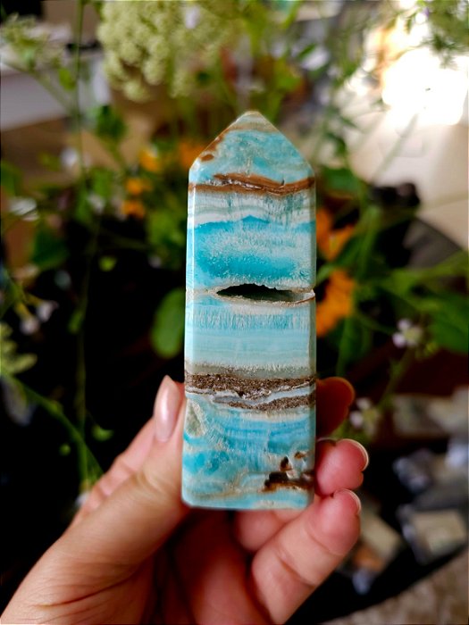 Ponta de Aragonita Azul