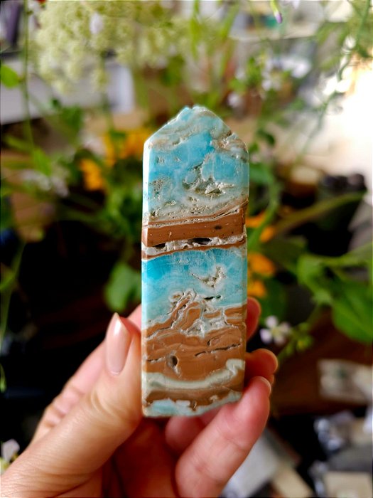 Ponta de Aragonita Azul