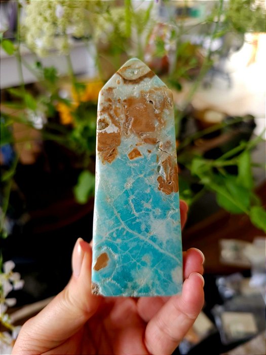 Ponta de Aragonita Azul