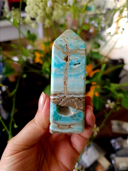 Ponta de Aragonita Azul