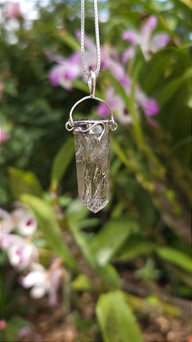 Pingente Quartzo Raio Arco-Íris