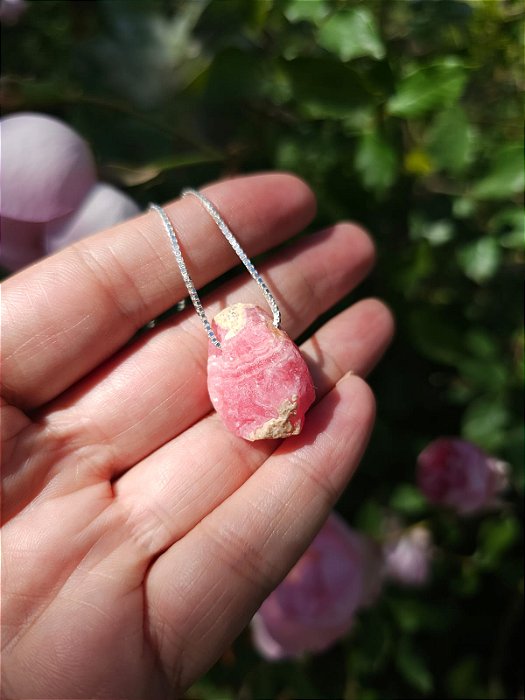 Colar Médio Rodocrosita